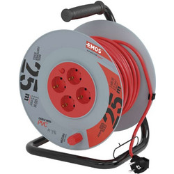 Καρούλι μπαλαντέζας PVC 25m 3G2.5 με 4 πρίζες (P09225M)