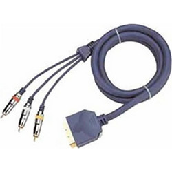 ΚΑΛΩΔΙΟ SCART ΣΕ 3 RCA IN/OUT 3m CU OD11 ΜΑΥΡΟ SC8913 BLS MXC