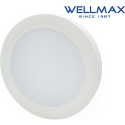 ΦΩΤΙΣΤΙΚΟ LED DOWNLIGHT ΕΠΙΤΟΙΧΟ ΣΤΡΟΓΓΥΛΟ Φ225 24W 1920LM 6500K WELLMAX (ΣΕΤ ΜΕ 2)