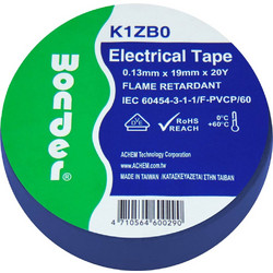 ΤΑΙΝΙΑ ΜΟΝΩΤΙΚΗ PVC 0.13X19X20Y ΜΠΛΕ K1ZB0 WND (ΣΕΤ ΜΕ 30)