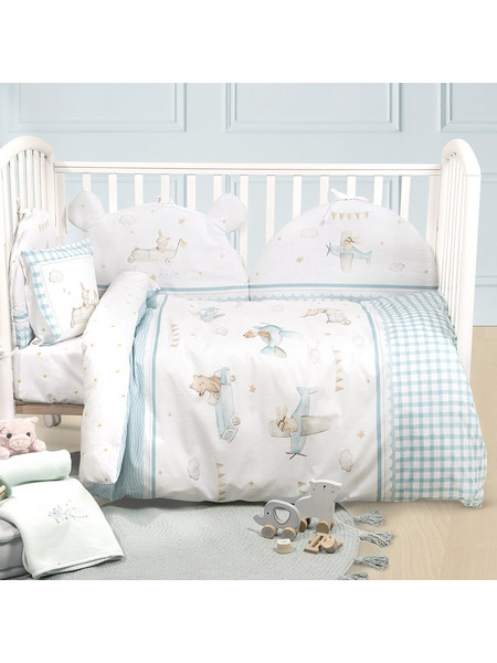 Παπλωματοθήκη Κούνιας (Σετ 110x145) 2 Όψεων Nima Baby Joy Ride