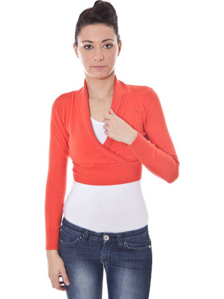 DATCH SHRUG LONG SLEEVE WOMAN RED Κόκκινο