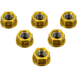 ΠΑΞΙΜΑΔΙΑ ΓΡΑΝΑΖΙΟΥ PRO BOLT ΑΛΟΥΜΙΝΙΟΥ ΧΡΥΣΟ 10X1.25 6ΤΕΜ