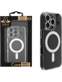 IDOL 1991 ΘΗΚΗ IPHONE 16 PRO MAX 6.9" MAGSAFE ANTISHOCK CLEAR AIR BACK COVER TPU FULL CAMERA PROTECTION ΔΙΑΦΑΝΗ