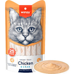 Wanpy Creamy Treat with Chicken & Crab 350gr