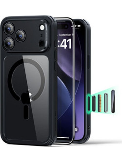 ESR Classic Hybrid MagSafe Θήκη με Tempered Glass Clear/Black (iPhone 17 Pro Max)