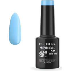Elixir Semigel 551 Bondi Blue Ημιμόνιμο Βερνίκι Νυχιών 5ml