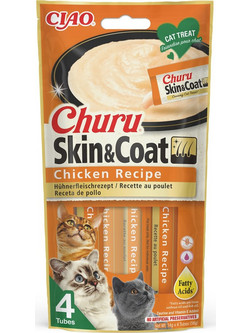 Inaba Churu Ciao Cat Skin & Coat Chicken 4x14gr
