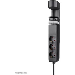 Neomounts VOLT Desk Clamp socket with Quick-charge USB Ports, 3x type-F 230V, 1x USB-A 18W, 2x USB-C 20W (DS22-840BL6) (NEODS22-840BL6)