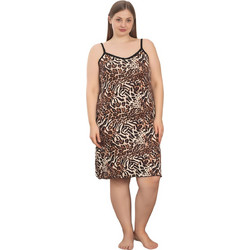 Γυναικείο Βαμβακερό Animal Print Φόρεμα (5241)