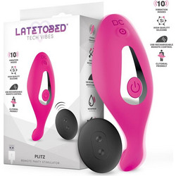 LateToBed Plitz Panty Κλειτοριδικός Δονητής για Ζευγάρια με Τηλεχειριστήριο Ροζ