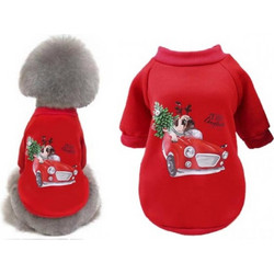 Φούτερ σκύλου Christmas Car