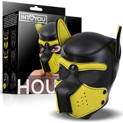 Hound Neoprene Dog Hound Removable Muzzle Black/Yellow One Size