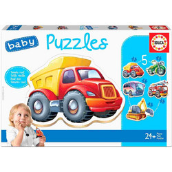 Παιδικό Puzzle Educa Baby Οχήματα 5 in 1 2x3 + 2x4 + 5 Κομμάτια