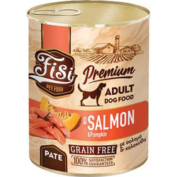 FISI Premium Adult Pate Grain Free with Salmon & Pumpkin 400gr