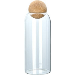 ESTIA ΔΟΧΕΙΟ ΑΠΟΘΗΚΕΥΣΗΣ ΓΥΑΛΙΝΟ 950ml ΜΕ ΚΑΠΑΚΙ ΦΕΛΛΟΥ