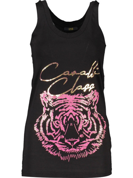 Cavalli Class Womens Tank Top Black QXT62IJD060_8ADF659-RO05051