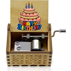 Μουσικό Κουτί Ξύλινο Happy Birthday''