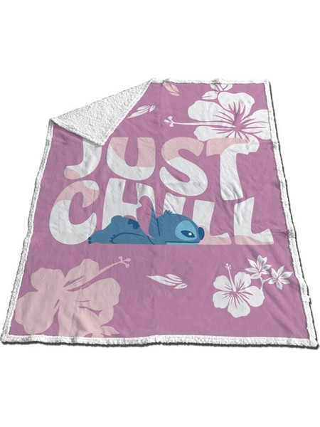 Κουβέρτα Stitch Just Chill Sherpa Blanket 130*170cm AYM-087STITCH-SP