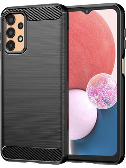 Techsuit Carbon Silicone Θήκη Black (Samsung Galaxy A13 4G)