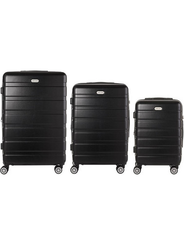 Anda Seat LG1 278-00-ADSLG1P3BK Σετ Βαλίτσες 3τμχ Μαύρες