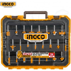 INGCO AKRT24062 ΜΑΧΑΙΡΙΑ ΡΟΥΤΕΡ ΣΕΤ 24 ΤΜΧ. ΠΛΗΡΕΣ