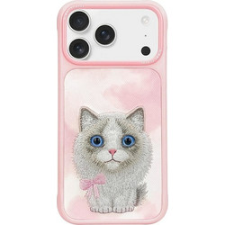 Θήκη Face Nimmy Apple iPhone 17 Pro Max Big Eyed Pet 2.0 Cat Pink