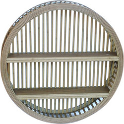 Ραφιέρα bamboo καφέ χρ. Στρογγ Φ51Χ12,5