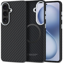 Tech-Protect Ion Carbon MagSafe Θήκη Samsung Galaxy S26 Black/Silver
