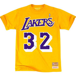 MITCHELL & NESS NBA LOS ANGELES LAKERS MAGIC JOHNSON TEE YELLOW