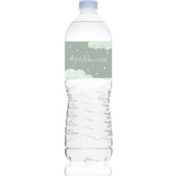 Ετικέτα Νερού Βάπτισης για μπουκάλι 0,5L Αυτοκόλλητη 20 x 4 εκατοστά με Αστέρια