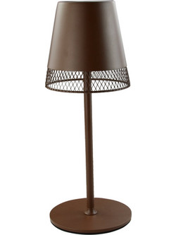 POWERTECH LED επιτραπέζιο φωτιστικό HLL-0191, ρυθμιζόμενο, επαναφορτιζόμενο, καφέ HLL-0191