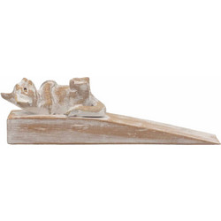 Hand carved Doorstop - Kitten
