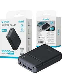 UNICO POWERBANK MINI 10000 mAh 2A 2 ΘΥΡΕΣ USB10 W