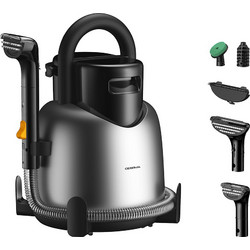Deerma - Ατμοκαθαριστής (BY700 S) - 13000Pa, 1700W, Υψηλή θερμοκρασία, 3 λειτουργίες, 5 κεφαλές βουρτσίσματος, μεγάλη χωρητικότητα, IPX4, 5 μέτρα - Μαύρο