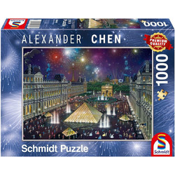 Puzzle Schmidt Fireworks At The Louvre 1000 Κομμάτια