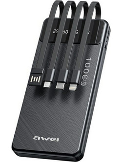 Awei P131k Power Bank 10000mAh με Θύρα USB-A Black