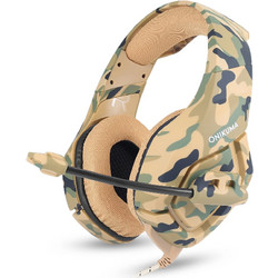 Onikuma K1-B Gaming Headset Over Ear Camo Brown