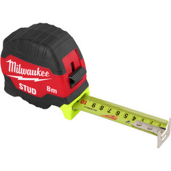 Milwaukee - Stud Μέτρο με Στοπ Δακτύλου 8mx33mm (4932498765)