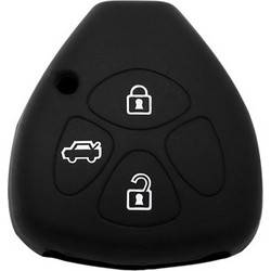 Θήκη κλειδιού για αυτοκίνητα Toyota 3006-01, εύκαμπτη, μαύρη