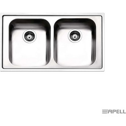 Apell Anniversario 8330 Ένθετος Νεροχύτης Inox Ματ 86x50cm