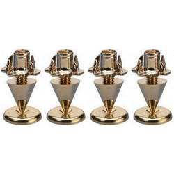 MONACOR SPS-10/GO Gold Plated Seto of Small Speaker Spikes - MONACOR
