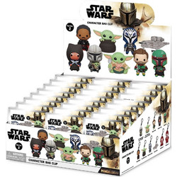 Star Wars Mandalorian 3D Foam Bag Clips Series 2 Display (24)