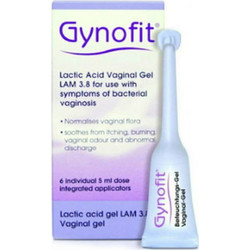 Gynofit Lactic Acid Vaginal Gel Κολπική Γέλη 6τμχ