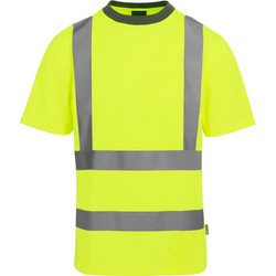Pro Hi-Vis T-Shirt Regatta High Visibility TRS270 Yellow