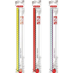 HERLITZ Χάρακας 30cm My.Pen σε 3 Χρώματα - Συσκευασία 9τμχ