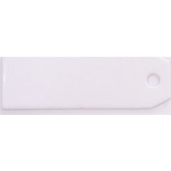 100 ΤΕΜ ΚΑΡΤΕΛΑΚΙ ΛΕΥΚΟ 60mm x 20mm 0519398