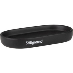 Δίσκος Μπάνιου Tone Lab Stillground 02-40208 18x9,5x2,3cm Black Estia Κεραμικό