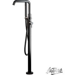 Μπαταρία Λουτρού Επιδαπέδια La Torre Elle 34078-410 Black Brushed