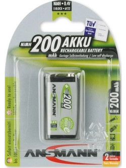 Ansmann 200mAh 9V 1τμχ